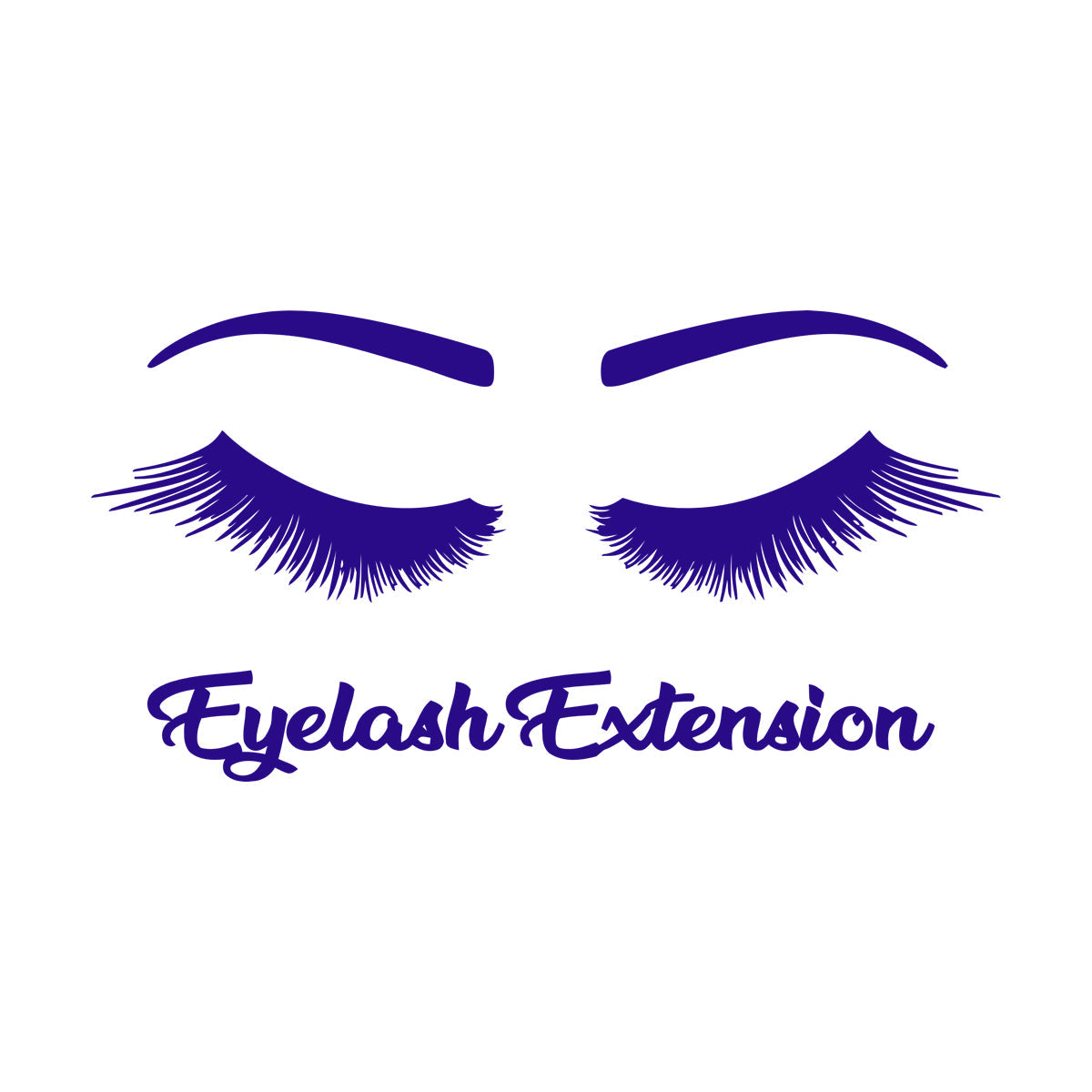 Engraving Stickers Women Beautiful Eyes Eyelashes Beauty Salon Glass Stickers