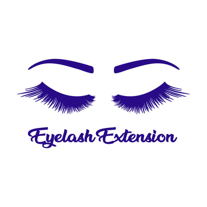 Engraving Stickers Women Beautiful Eyes Eyelashes Beauty Salon Glass Stickers