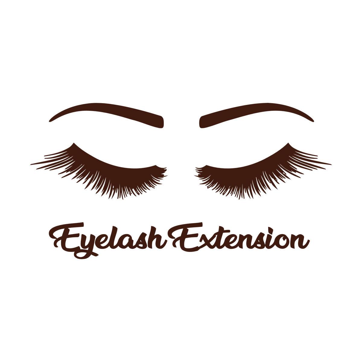 Engraving Stickers Women Beautiful Eyes Eyelashes Beauty Salon Glass Stickers
