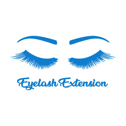 Engraving Stickers Women Beautiful Eyes Eyelashes Beauty Salon Glass Stickers
