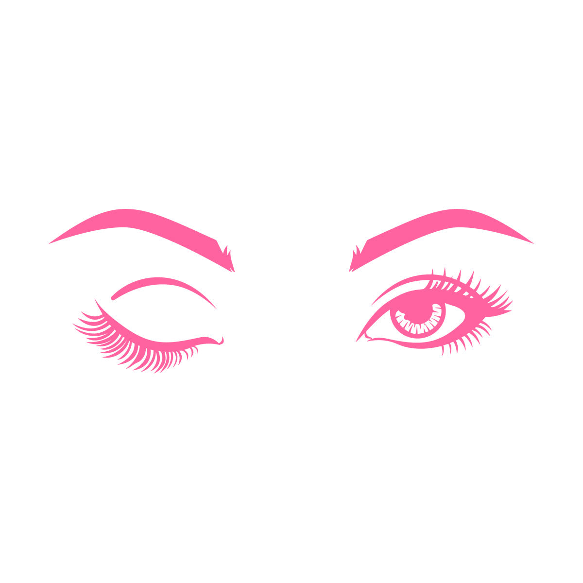Wall Decals Pvc Eyes Girl Beauty Studio Eyebrow Tattoo Culture