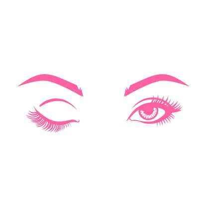 Wall Decals Pvc Eyes Girl Beauty Studio Eyebrow Tattoo Culture