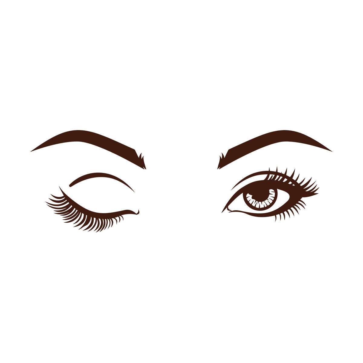 Wall Decals Pvc Eyes Girl Beauty Studio Eyebrow Tattoo Culture