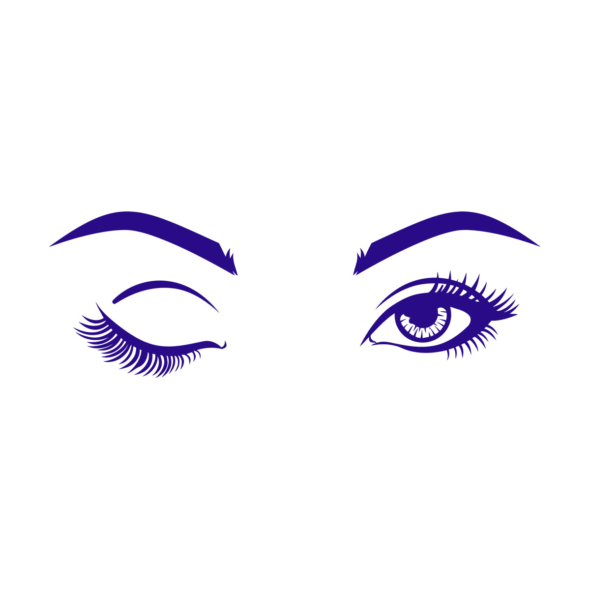 Wall Decals Pvc Eyes Girl Beauty Studio Eyebrow Tattoo Culture