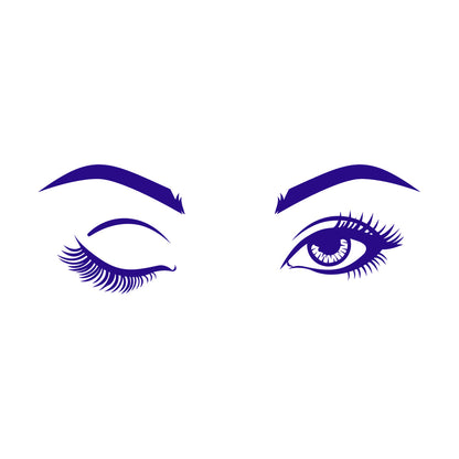 Wall Decals Pvc Eyes Girl Beauty Studio Eyebrow Tattoo Culture