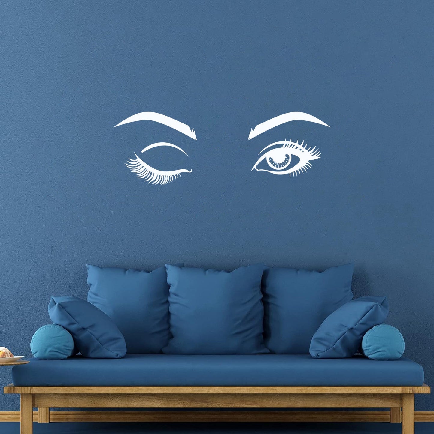 Wall Decals Pvc Eyes Girl Beauty Studio Eyebrow Tattoo Culture