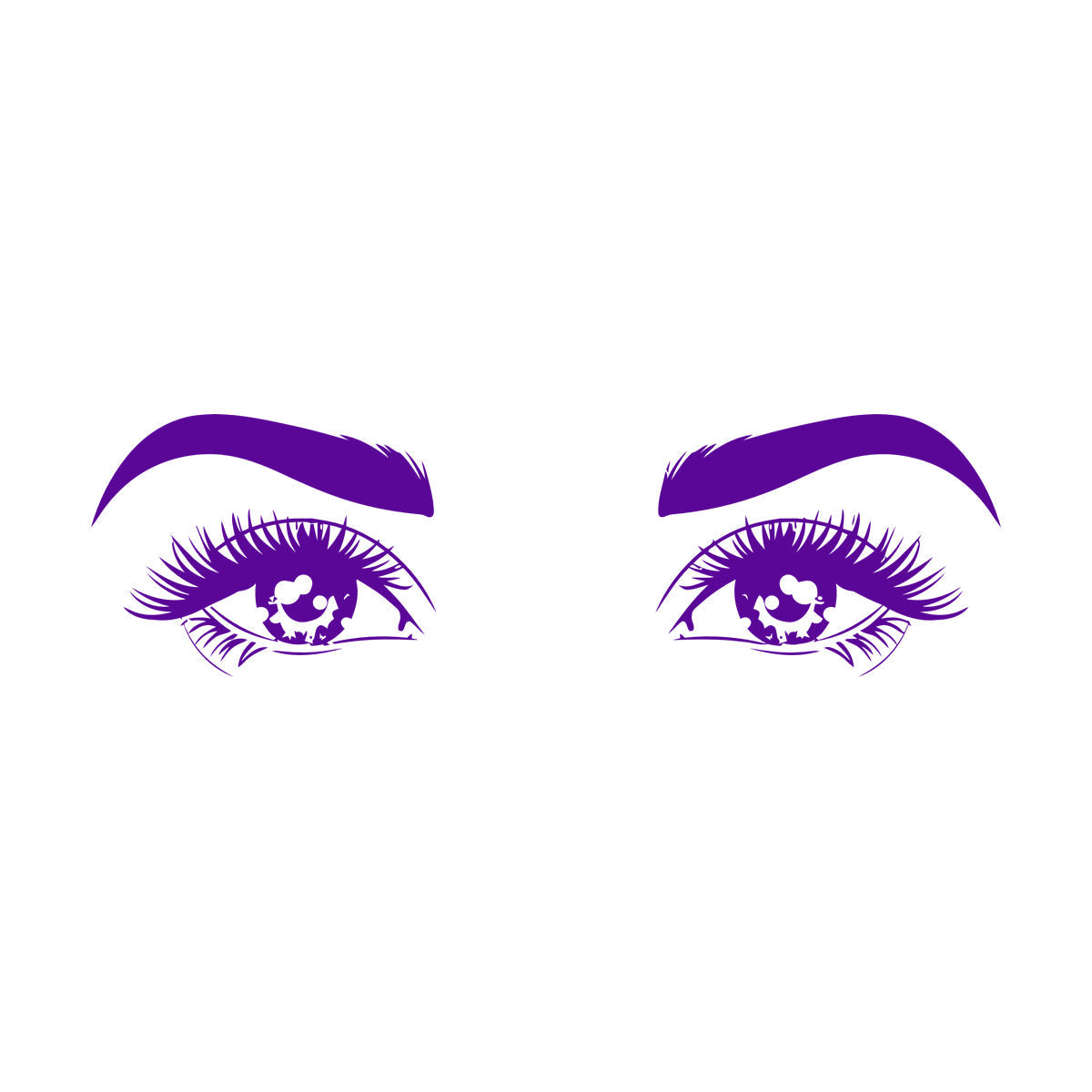 Woman Beauty Salon Eyes Girl Face Wall Decals Paster Paper Self Adhesive