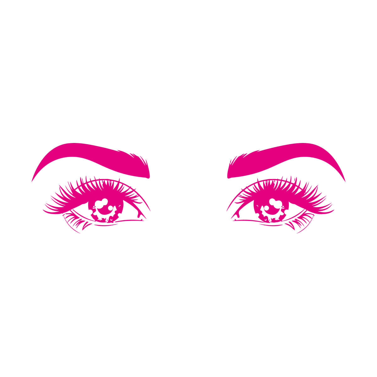 Woman Beauty Salon Eyes Girl Face Wall Decals Paster Paper Self Adhesive