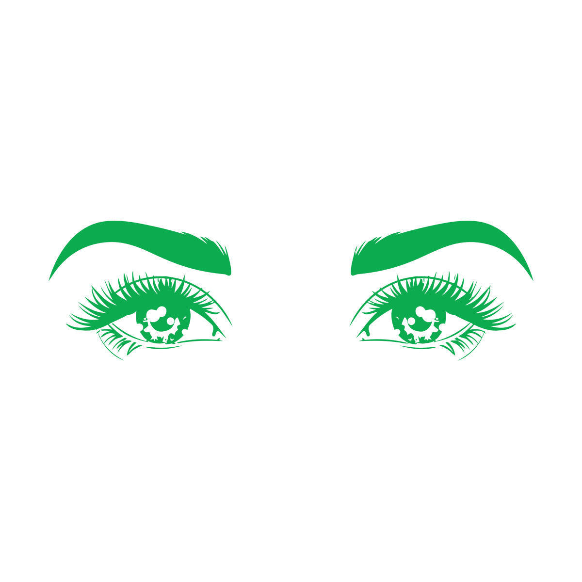 Woman Beauty Salon Eyes Girl Face Wall Decals Paster Paper Self Adhesive