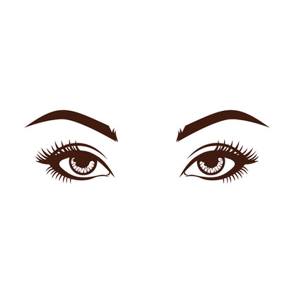 Vinyl Wall Stickers Woman Eyes Lashes Beauty Face Do Not Damage The Wall Surface