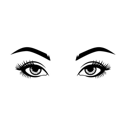 Vinyl Wall Stickers Woman Eyes Lashes Beauty Face Do Not Damage The Wall Surface