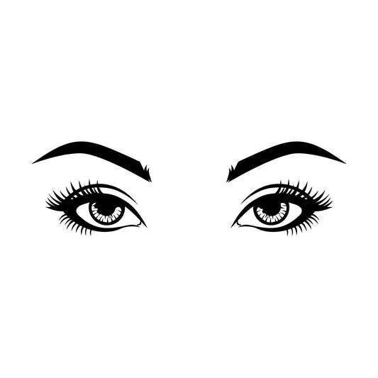 Vinyl Wall Stickers Woman Eyes Lashes Beauty Face Do Not Damage The Wall Surface