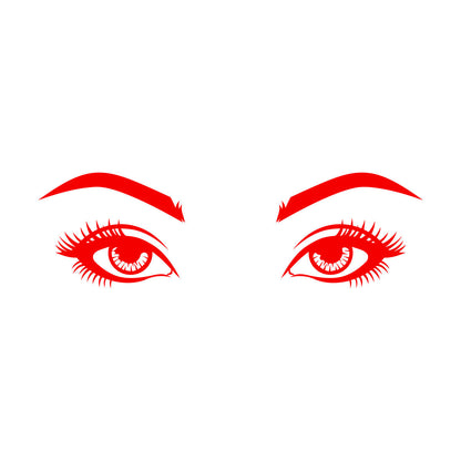 Vinyl Wall Stickers Woman Eyes Lashes Beauty Face Do Not Damage The Wall Surface