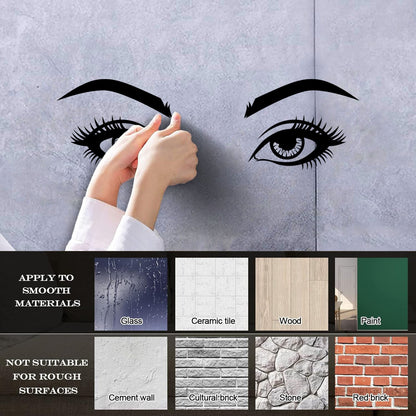 Vinyl Wall Stickers Woman Eyes Lashes Beauty Face Do Not Damage The Wall Surface
