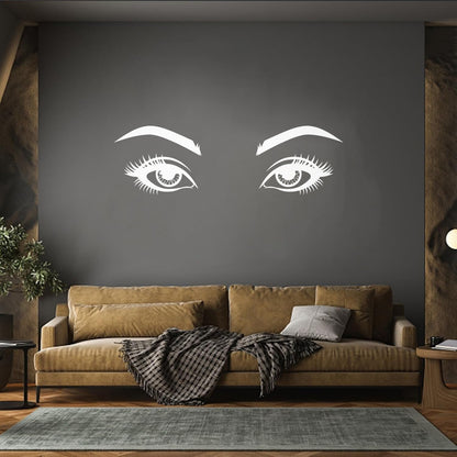 Vinyl Wall Stickers Woman Eyes Lashes Beauty Face Do Not Damage The Wall Surface