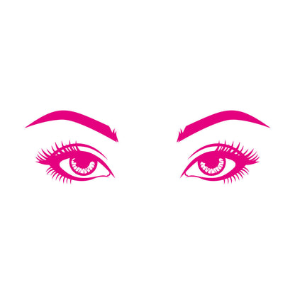 Vinyl Wall Stickers Woman Eyes Lashes Beauty Face Do Not Damage The Wall Surface