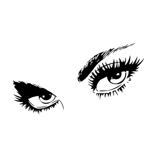 Wall Decals Appeal Hot Eyes Girl Teen Woman Multi Color Selection