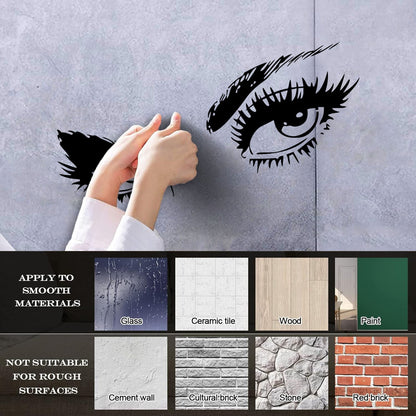 Wall Decals Appeal Hot Eyes Girl Teen Woman Multi Color Selection