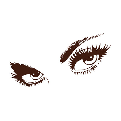 Wall Decals Appeal Hot Eyes Girl Teen Woman Multi Color Selection
