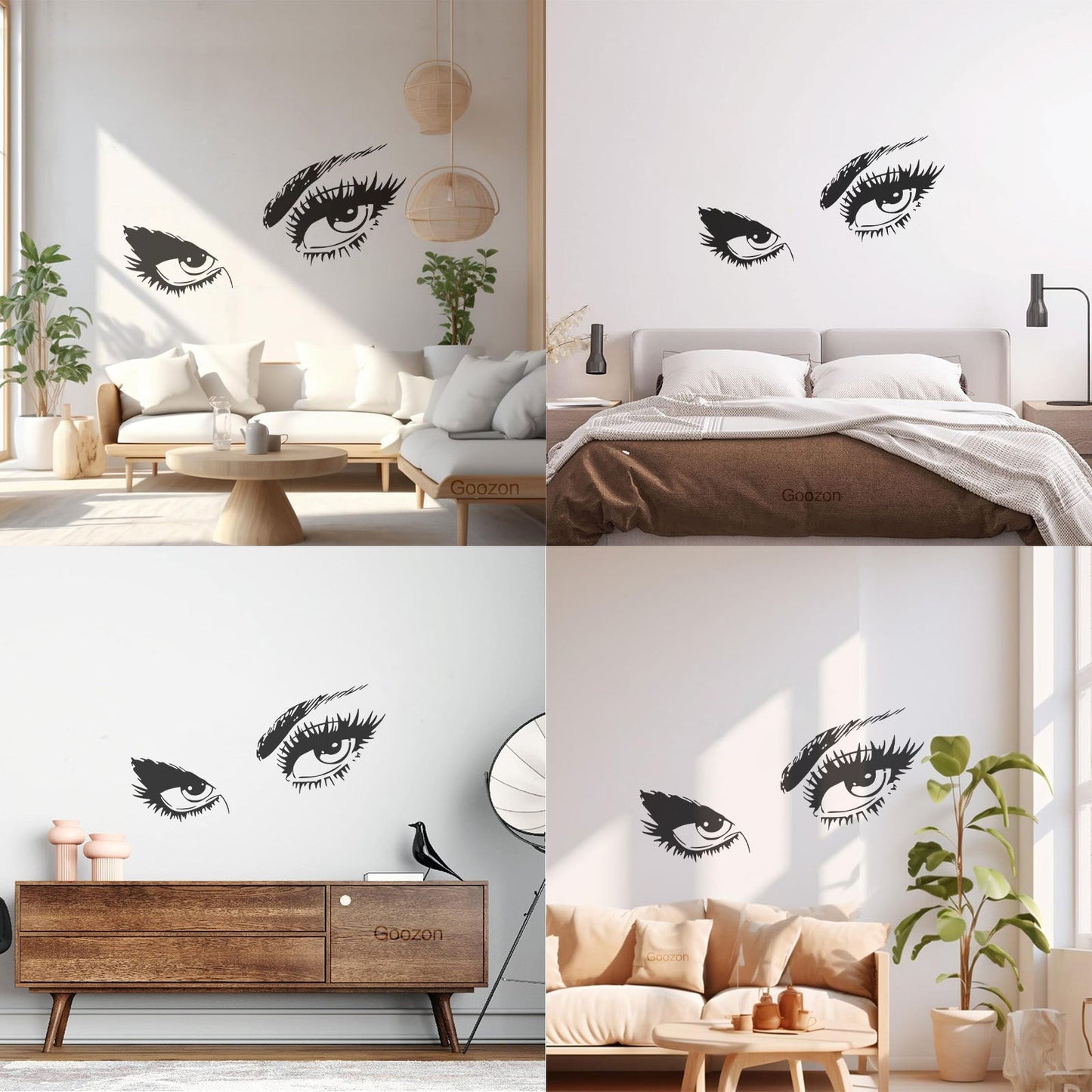 Wall Decals Appeal Hot Eyes Girl Teen Woman Multi Color Selection