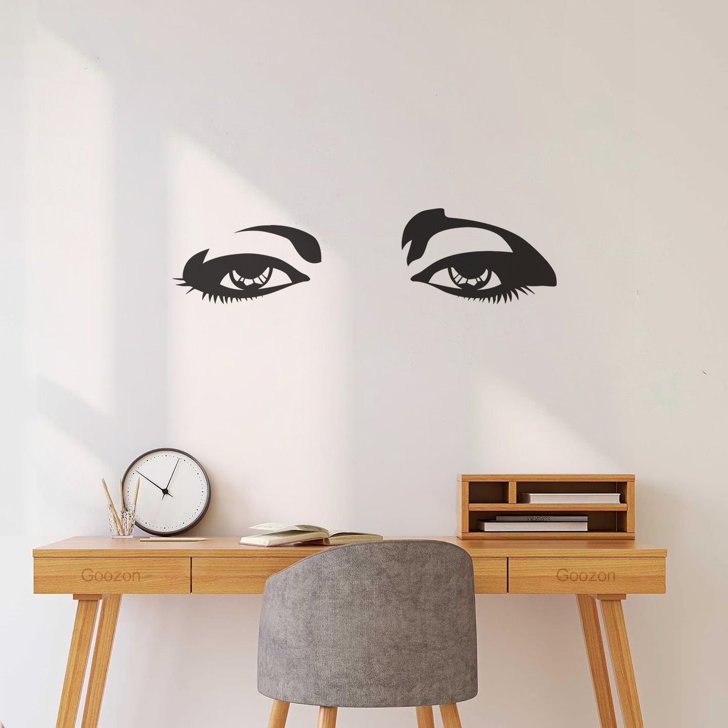 Vinyl Wall Decals Beautiful Female Woman Girl Teen Eyes Equipped With Transfer Film Kit