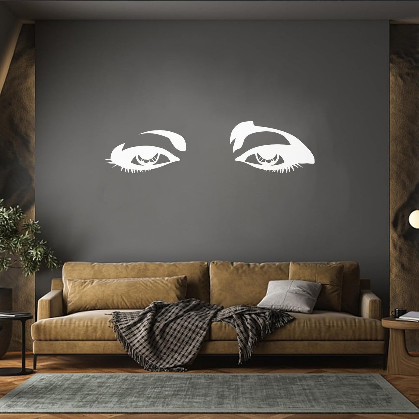 Vinyl Wall Decals Beautiful Female Woman Girl Teen Eyes Equipped With Transfer Film Kit