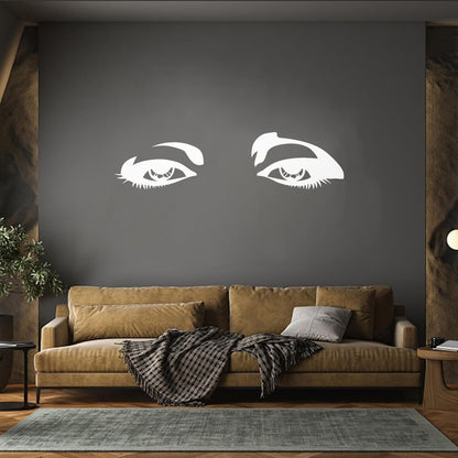 Vinyl Wall Decals Beautiful Female Woman Girl Teen Eyes Equipped With Transfer Film Kit