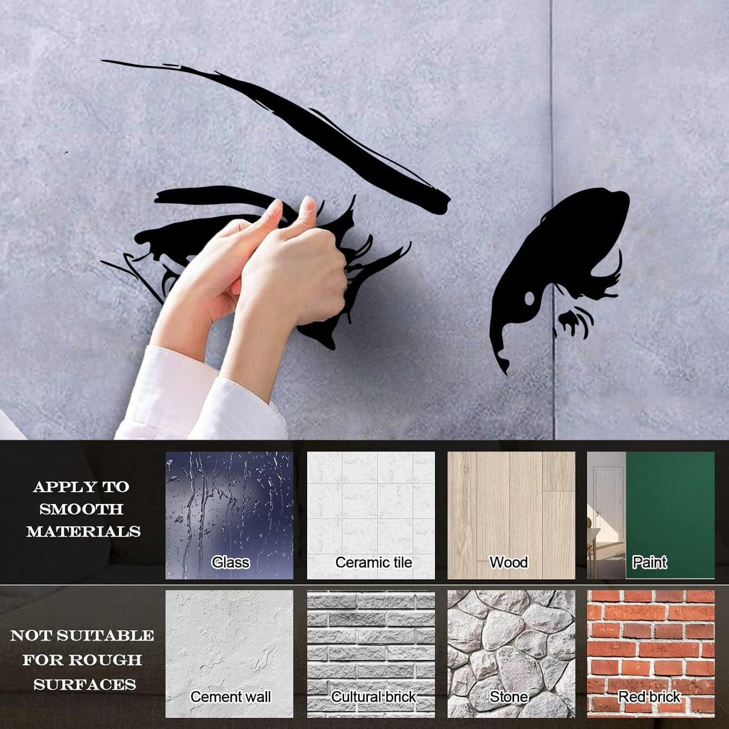 Wall Stickers Paster Paper Eyes Beautiful Beauty Salon Home Multiple Size Options