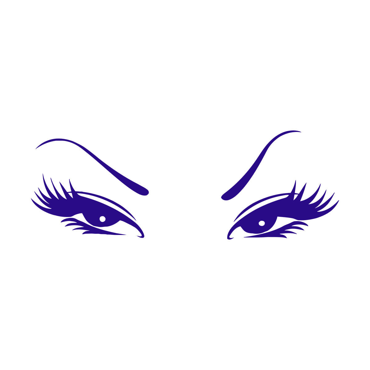 Wall Vinyl Sticker Decor Beautiful Oriental Asian Eyes Waterproof