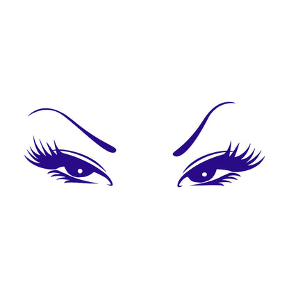 Wall Vinyl Sticker Decor Beautiful Oriental Asian Eyes Waterproof