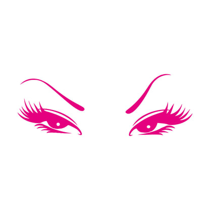 Wall Vinyl Sticker Decor Beautiful Oriental Asian Eyes Waterproof