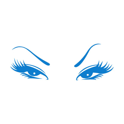 Wall Vinyl Sticker Decor Beautiful Oriental Asian Eyes Waterproof