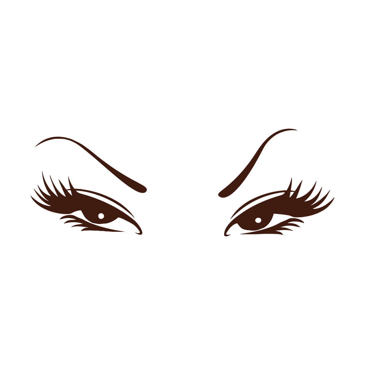 Wall Vinyl Sticker Decor Beautiful Oriental Asian Eyes Waterproof