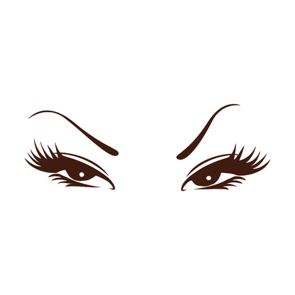 Wall Vinyl Sticker Decor Beautiful Oriental Asian Eyes Waterproof