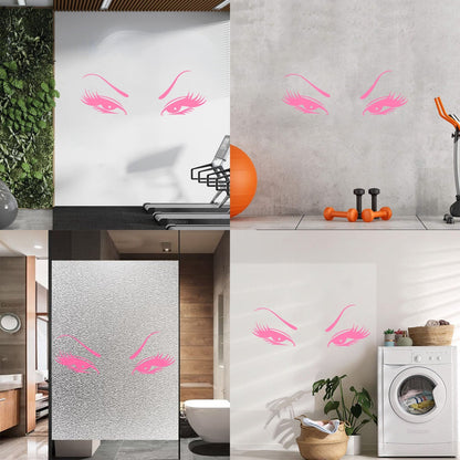 Wall Vinyl Sticker Decor Beautiful Oriental Asian Eyes Waterproof