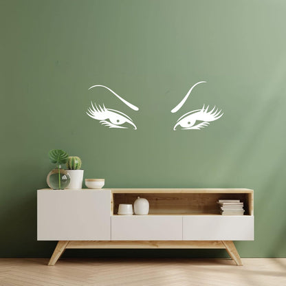 Wall Vinyl Sticker Decor Beautiful Oriental Asian Eyes Waterproof