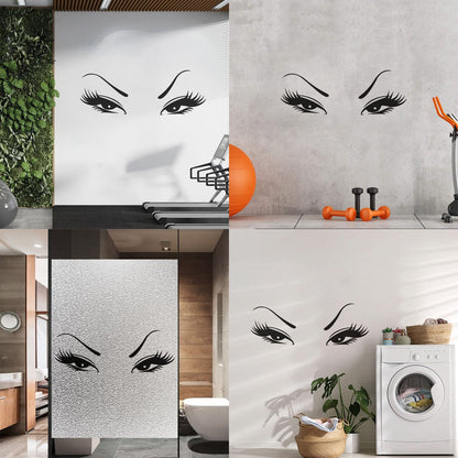 Wall Vinyl Sticker Decor Beautiful Oriental Asian Eyes Waterproof