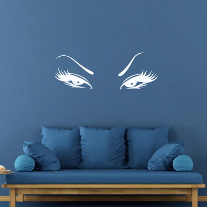 Wall Vinyl Sticker Decor Beautiful Oriental Asian Eyes Waterproof