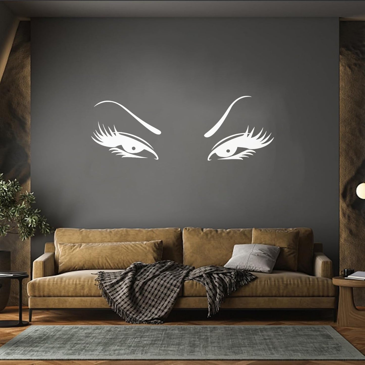 Wall Vinyl Sticker Decor Beautiful Oriental Asian Eyes Waterproof