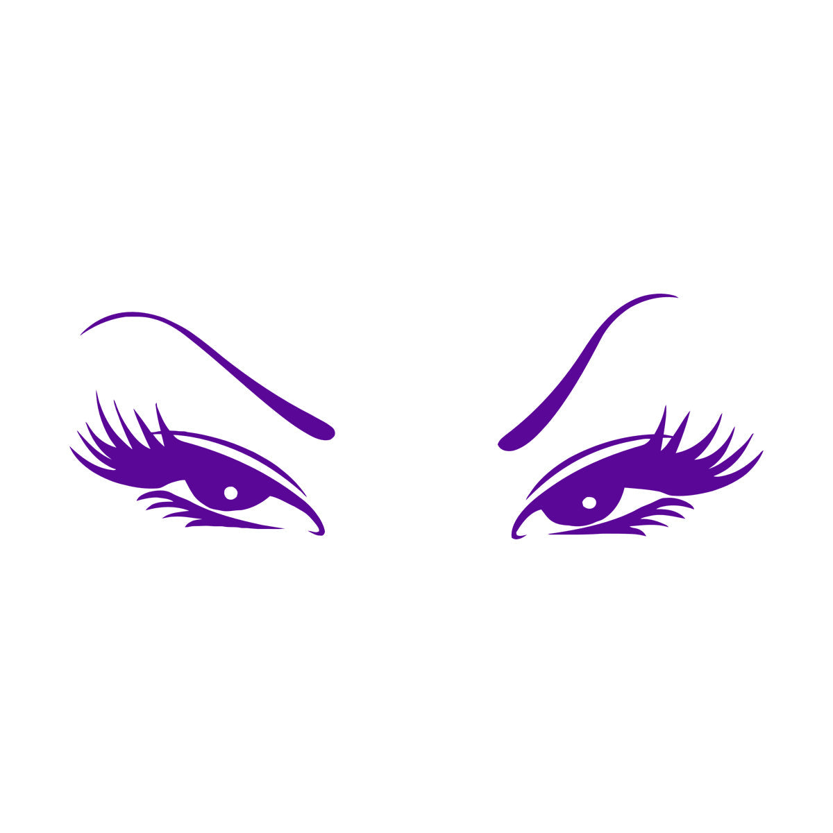 Wall Vinyl Sticker Decor Beautiful Oriental Asian Eyes Waterproof