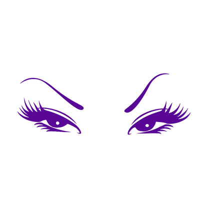 Wall Vinyl Sticker Decor Beautiful Oriental Asian Eyes Waterproof