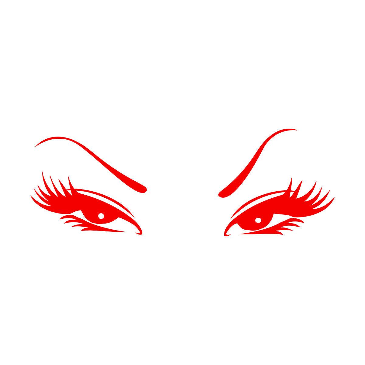 Wall Vinyl Sticker Decor Beautiful Oriental Asian Eyes Waterproof