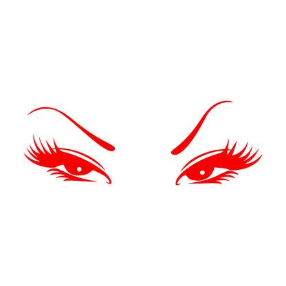 Wall Vinyl Sticker Decor Beautiful Oriental Asian Eyes Waterproof