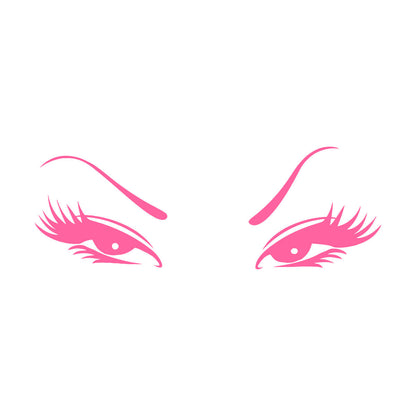 Wall Vinyl Sticker Decor Beautiful Oriental Asian Eyes Waterproof