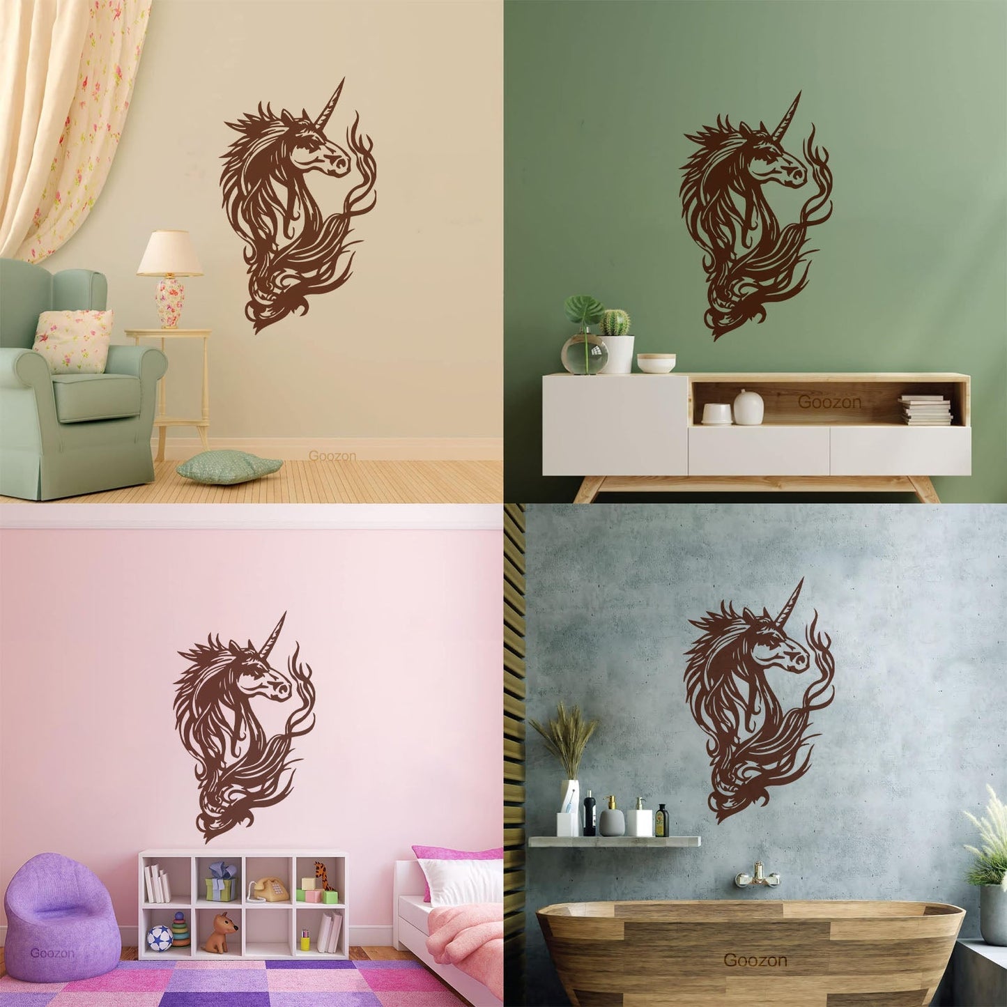 Unicorn Fantasy Myth Kids Girl Vinyl Wall Stickers Tattoo Culture