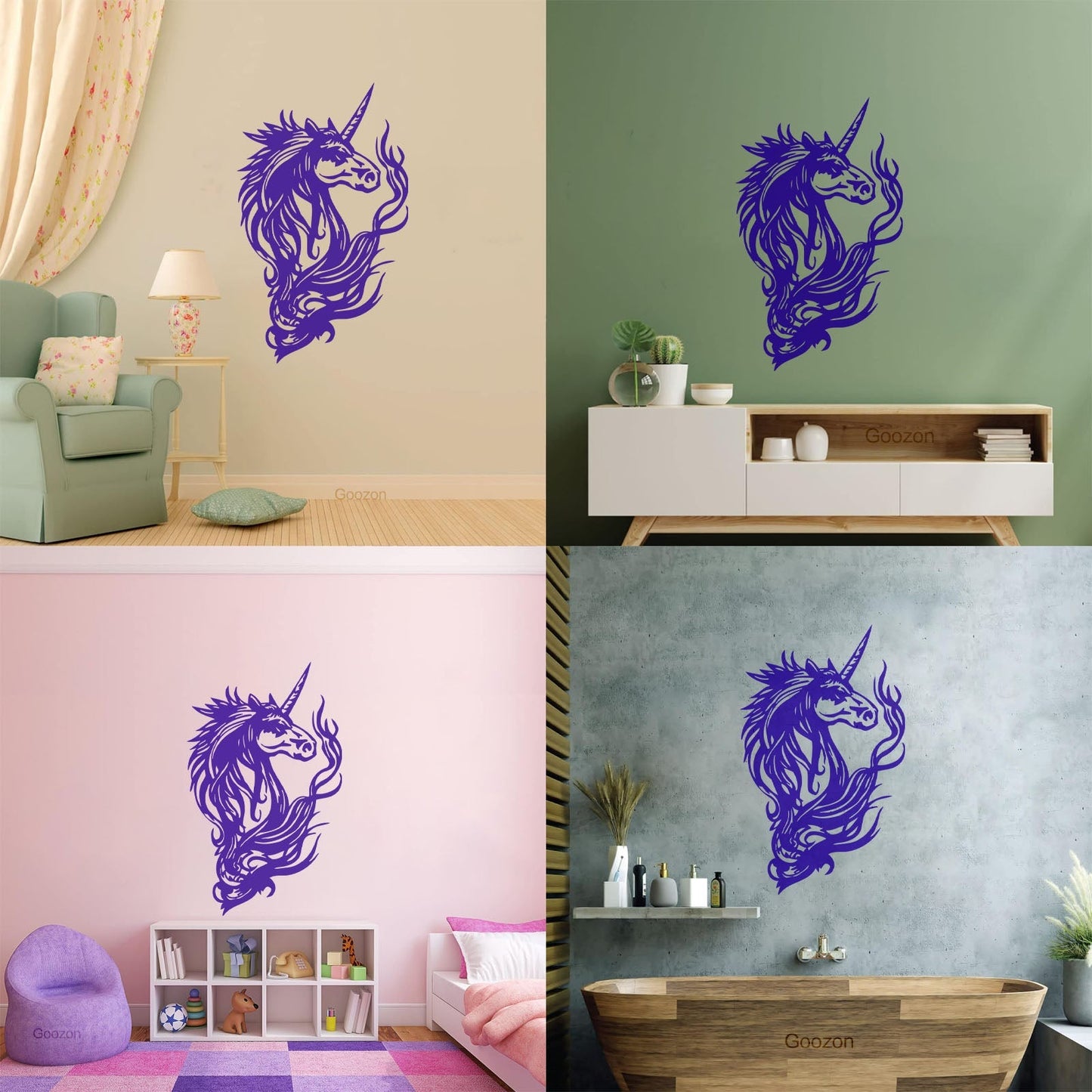 Unicorn Fantasy Myth Kids Girl Vinyl Wall Stickers Tattoo Culture