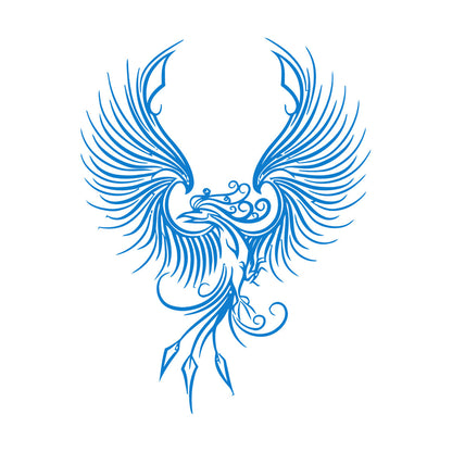Fine Carving Decals Amazing Fantasy Bird Phoenix Symbol Of Revival Waterproof