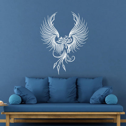 Fine Carving Decals Amazing Fantasy Bird Phoenix Symbol Of Revival Waterproof