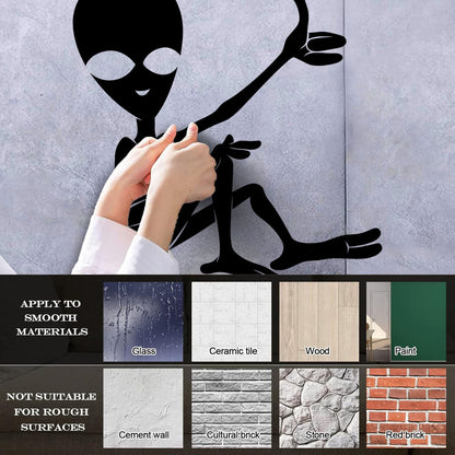 Mural And Wall Vinyl Decal Cartoon Ufo Alien Science Fiction Fantasy Removable Without Leaving Glue