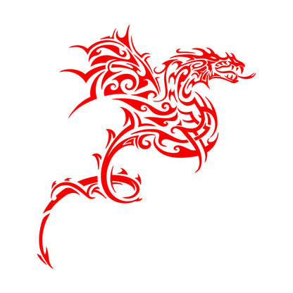 Fine Carving Decals Celtic Dragon Fantasy Myth Animal Fairy Tale Easy Installation